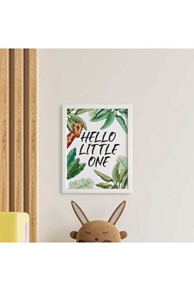 Ayışığı Dizayn Dječji set jednostrukih slika u laminiranom okviru "Zdravo, mali"