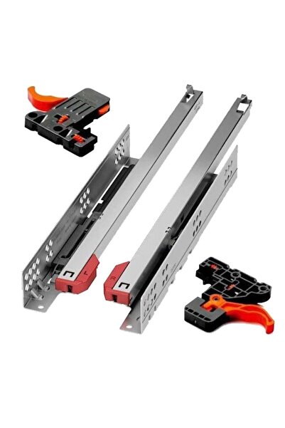 SAMET Slide Tek Açılım Frenli Ray 350 Mm 35cm (1 TAKIM) Ultimed