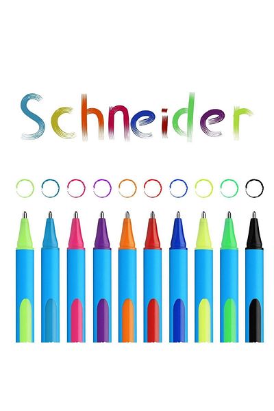 SCHNEIDER Set of 10 Slider Edge Xb(mm) Ballpoint Pen Metal Tube