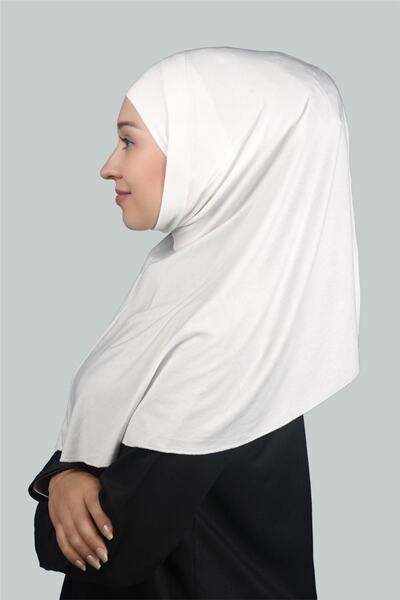 Altobeh Εκρού Χρώμα Πρακτικό Φουλάρι Hijab Bonnet και Σετ Hijab (XL)