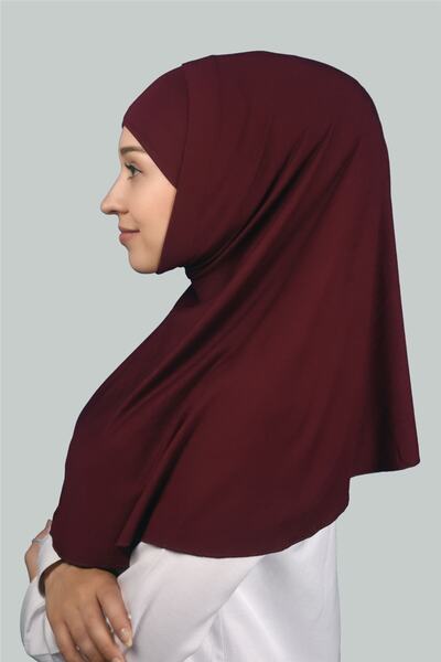 Altobeh Set of Two Practical Scarf Ready Turban and Hijab Hijab Bonnet (XL) - Claret Red