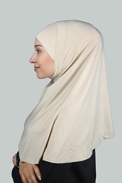 Altobeh Σετ δύο πρακτικών κασκόλ έτοιμο τουρμπάνι και καπάκι Hijab Hijab (XL) - Κρέμα