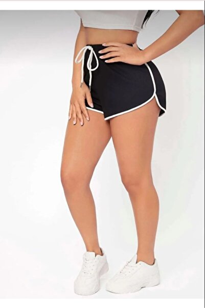 warn Kadın Yırtmaçlı İpli Mini Şort