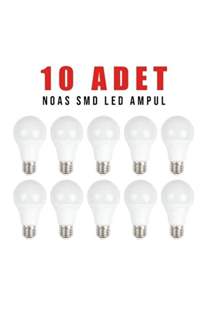Noas Led Ampul 9 Watt 10'lu Günışığı Yl959002