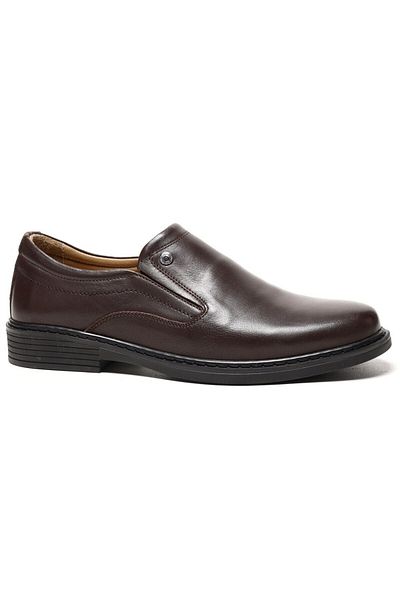 Pierre Cardin 8023506 Ανδρικά παπούτσια με καφέ λαστιχένια σόλα