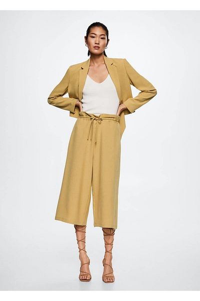 MANGO Woman Pantaloni culotte fluidi