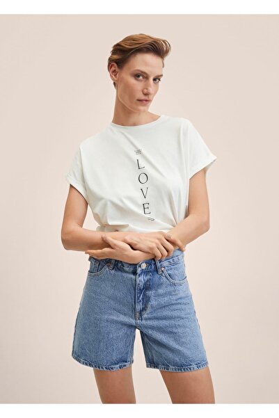 MANGO Woman Tricou din bumbac cu model barca