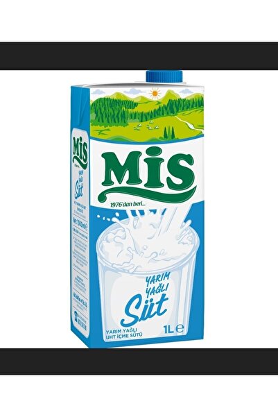 Mis Yarım Yağlı Süt 12 Adet 1 Koli