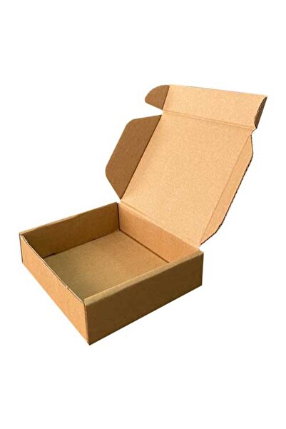 Kolicim 12x10x3cm Kutu - Kilitli Kutu - 0,1 Desi Kutu - Kraft - [10 Adet]