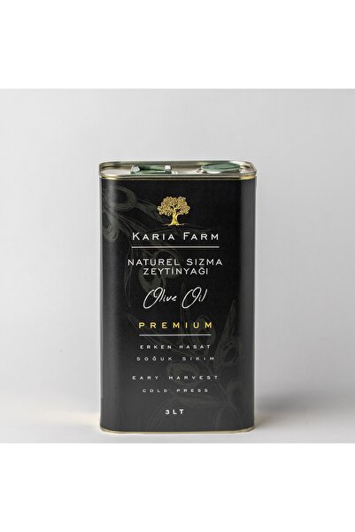Kariafarm Erken Hasat Genç Zeytin Soğuk Sıkım Zeytinyağı 3lt