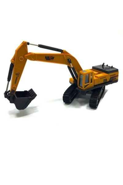 Kızılkaya Oyuncak Crane Excavator Bucket Metal Toy Engineering Vehicle Frictional Vehicles Boys Toy