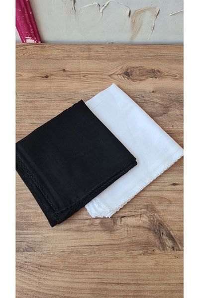 Nilbutik Women's Hijab White Cotton Underwear (Writing)