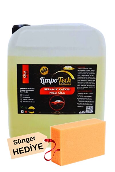 LİMPO TECH Hızlı Cila Wax Boya Koruma Islak Cila Seramik Katkılı 5 kg Yıkama ...