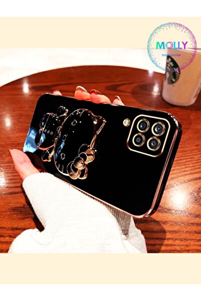 Molly Technology Samsung Galaxy M22 Için Siyah Hello Kitty Standlı Kenarları ...