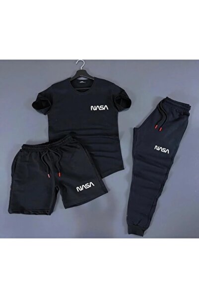 NewCabin Футболка унісекс під костюм-шорти 3 частини літній костюм комбінація