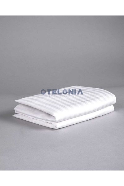 Otelonia Striped Cotton Satin Pillow Case 50x70cm 2 Pieces