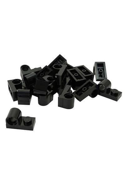 LEGO Custom MOC Technic Plate Modified 1 x 2 Pin Hole Black Brick 6 pieces to ship