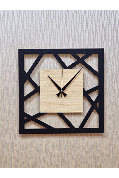 M&H Quality Decorative Wall Clock Wood (Acar Second Silent Mechanism) Metal S...