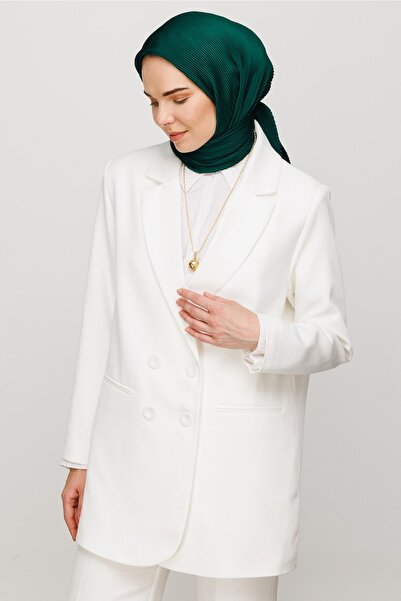 Mooncorn Σμαραγδένιο Πλισέ Κασκόλ