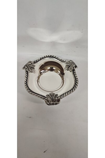 milenasilver gümüş kaplama çay tabağı