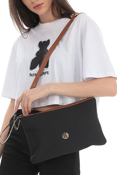 TH Women's Handbag Th-yk1035 Black-tan