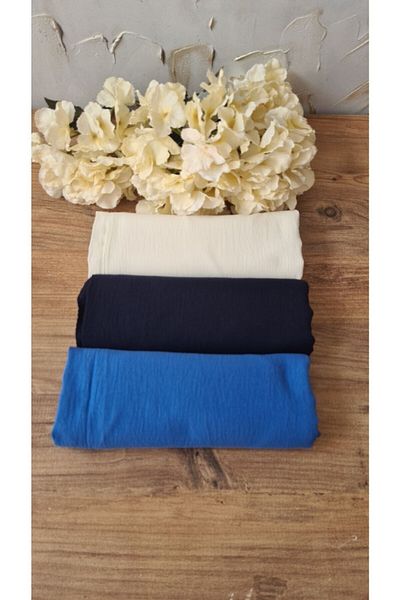 Nilbutik Hijab Women's Cotton Crash Jazz Shawl Model-Set of 3