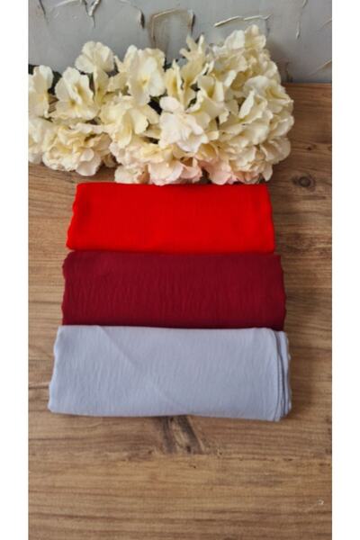 Nilbutik Hijab Women's Cotton Crash Jazz Shawl Model-Set of 3