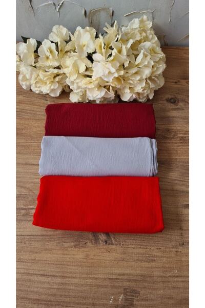 Nilbutik Hijab Women's Cotton Crash Jazz Shawl Model-Set of 3