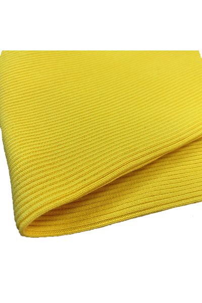 iki iplik Yellow Rib Top Fabric | 100% Cotton