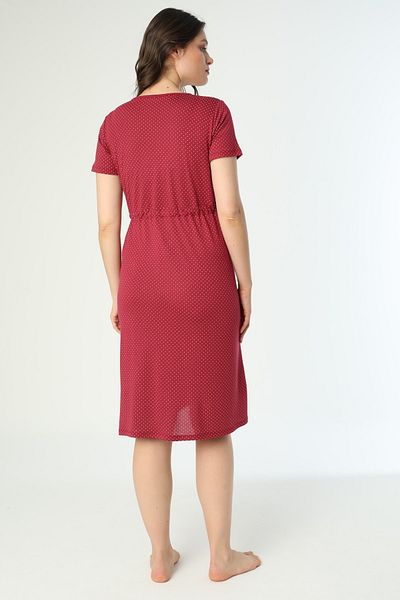 Miss Dünya Lissa Claret Red Maternity and Maternity Nightgown Set