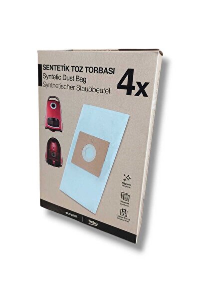 Arçelik TRB 6986 B Süpürge Orijinal Toz Torbası (4 Adet)
