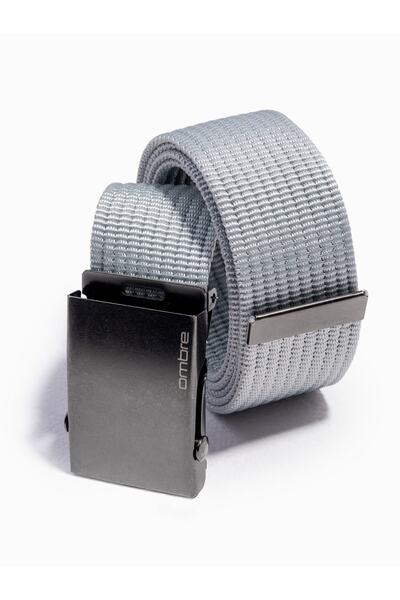 OMBRE Herren Sackleinengürtel A376 - weiß