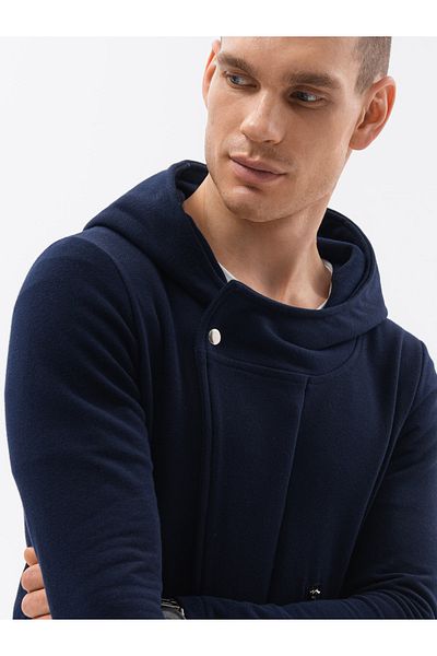 OMBRE Hoodie mit Reißverschluss Haga B668 - marineblau