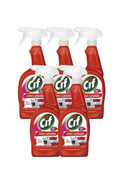 Cif Her Yer Leke Uzmanı Sprey Temizleyici 750 ml 5'li Paket