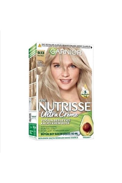 Garnier Nutrisse Ultra Creme Saç Boyası 9.13 İnci Sarı