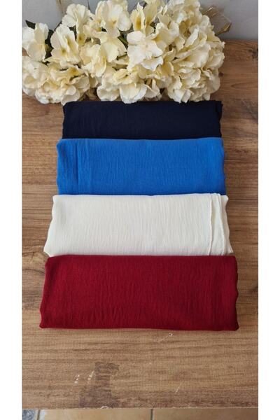 Nilbutik Model șal de jazz din bumbac pentru femei Hijab-Set de 4