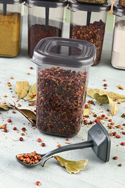 Vienev 450 ml White Labeled Spice Holder with 18 Luna Spoons