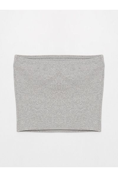 LC Waikiki Στράπλες Γυναικεία Μπλούζα Plain Crop