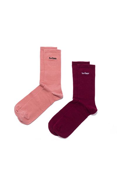 Paul Kenzie Pack of 2 Unisex Socks with Embroidery Logo Vintage Collection - Retrograde