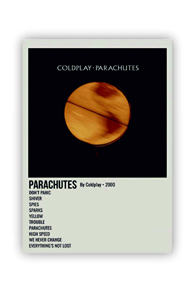 fırsatlar diyarı Coldplay - Parachutes Duvar Posteri - Duvar Dekoru - Kalın K...