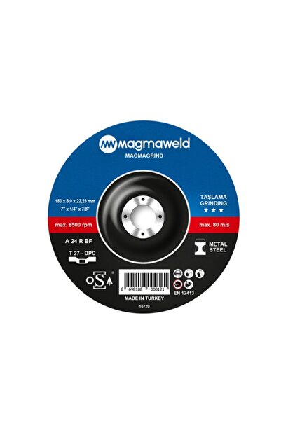 Magmaweld Magmagrind Taşlama Taşı 180 X 6.0 X 22 Mm