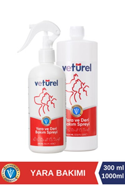 Veturel Kedi Köpek Yara Bakımı Kaşıntı Kızarıklık Tahriş Enfeksiyon Rahatlatıcı Hipokloröz Bakım Seti
