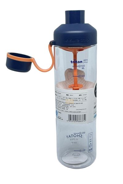 Shotay 680ml New Collection Detox Wide Mouth Tritan Water Bottle with Measuring Scale