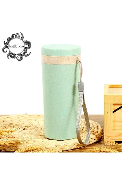 BottleBoss Green Natural Series - 300 Ml Leak Proof Cup Flask