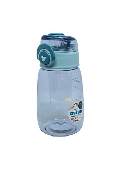 Shotay 480ml Cute Bear Comfortable Drinking Tritan Water Bottle with Measuring Scale