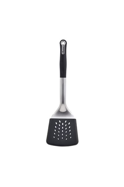 MasterPro Stainless Steel Slotted Spatula| 34.3x10.3x4.7 cm| Foodies Collection series| 4861