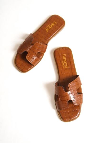 Capone Outfitters Papuci Capone Halsey Tan pentru femei