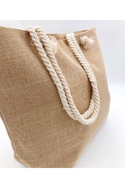 Mojos Γυναικεία τσάντα παραλίας Nova Straw Color