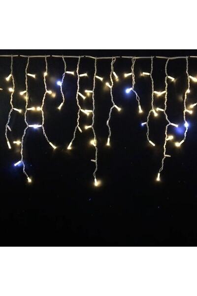 Birleşenler Saçak Led Işık Ip65 Gün Işığı + Beyaz Flaş 2 X 0,7m Dış Mekan Kanopi Ve Yılbaşı Işığı