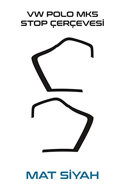 GRAFİCAR ملصق إطار إيقاف فولكس فاجن بولو Mk5 - سهل الاستخدام - يدوم طويلاً